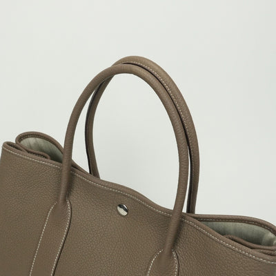 エルメス HERMES ガーデンパーティPM ガーデンパーティ PM バッグ トートバッグ ネゴンダ エトゥープ Etoupe グレー Gray シルバー金具 ハンドバッグ
