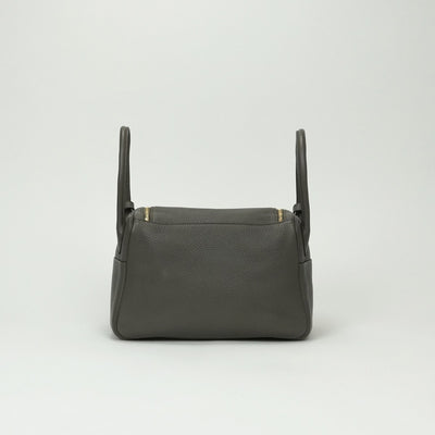 HERMES 爱马仕 Lindy 26 Lindy 26 包袋 手提包 单肩包 Taurillon Clemence Etain 灰色 灰色金色五金 手提包 单肩包 2way