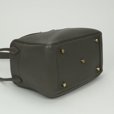 HERMES 爱马仕 Lindy 26 Lindy 26 包袋 手提包 单肩包 Taurillon Clemence Etain 灰色 灰色金色五金 手提包 单肩包 2way