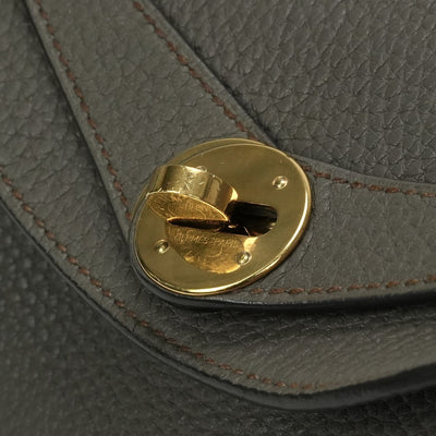 HERMES 爱马仕 Lindy 26 Lindy 26 包袋 手提包 单肩包 Taurillon Clemence Etain 灰色 灰色金色五金 手提包 单肩包 2way