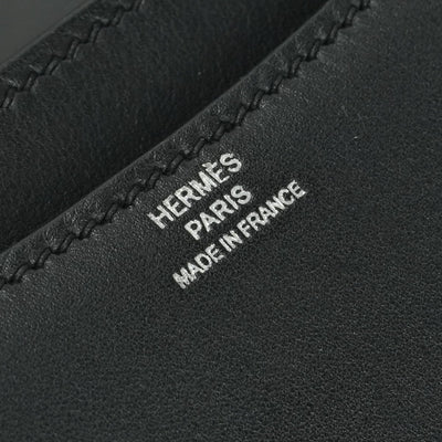 エルメス HERMES コンスタンス3 ミニ18 コンスタンス 3 ミニ 18 コンスタンスミニ コンスタンス18 バッグ ショルダーバッグ エバーカーフ ノワール　noir ブラック Black 黒 シルバー金具 ショルダーバッグ Hバックル