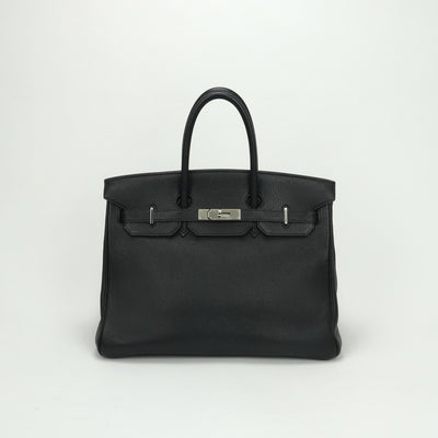 エルメス HERMES バーキン35 バーキン 35 バッグ トートバッグ トゴ ノワール Noir ブラック Black 黒 シルバー金具 ハンドバッグ