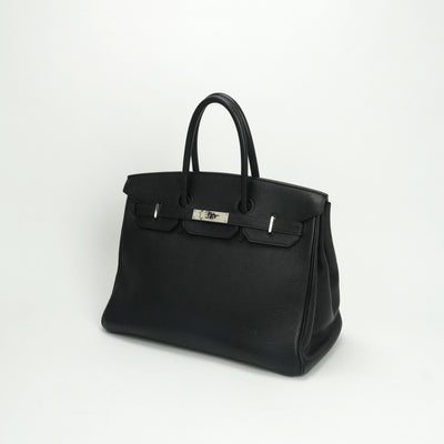 エルメス HERMES バーキン35 バーキン 35 バッグ トートバッグ トゴ ノワール Noir ブラック Black 黒 シルバー金具 ハンドバッグ
