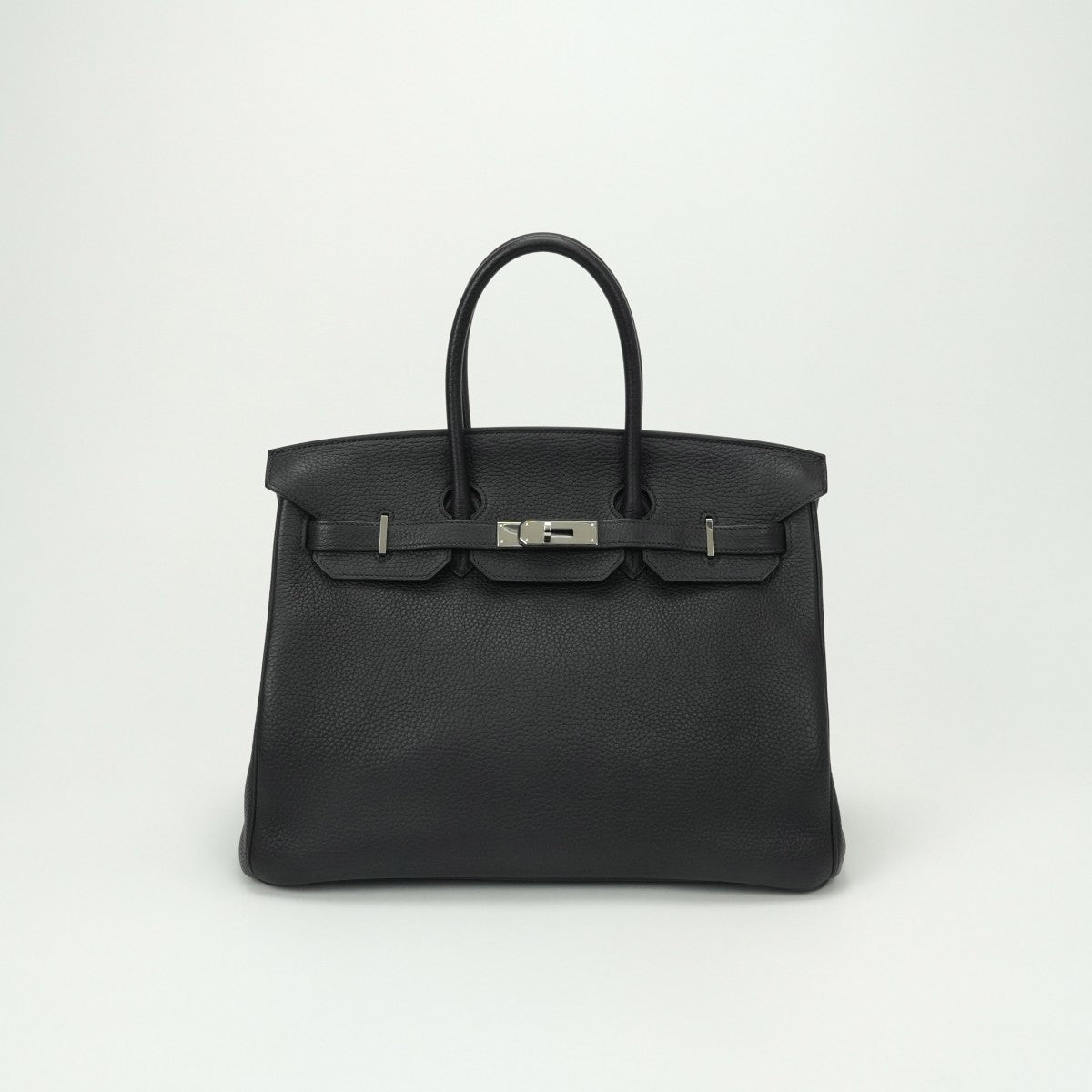 エルメス HERMES バーキン35 バーキン 35 バッグ トートバッグ トリヨンクレマンス プルノワール Prunoir ダークグレー　ブラック系 シルバー金具