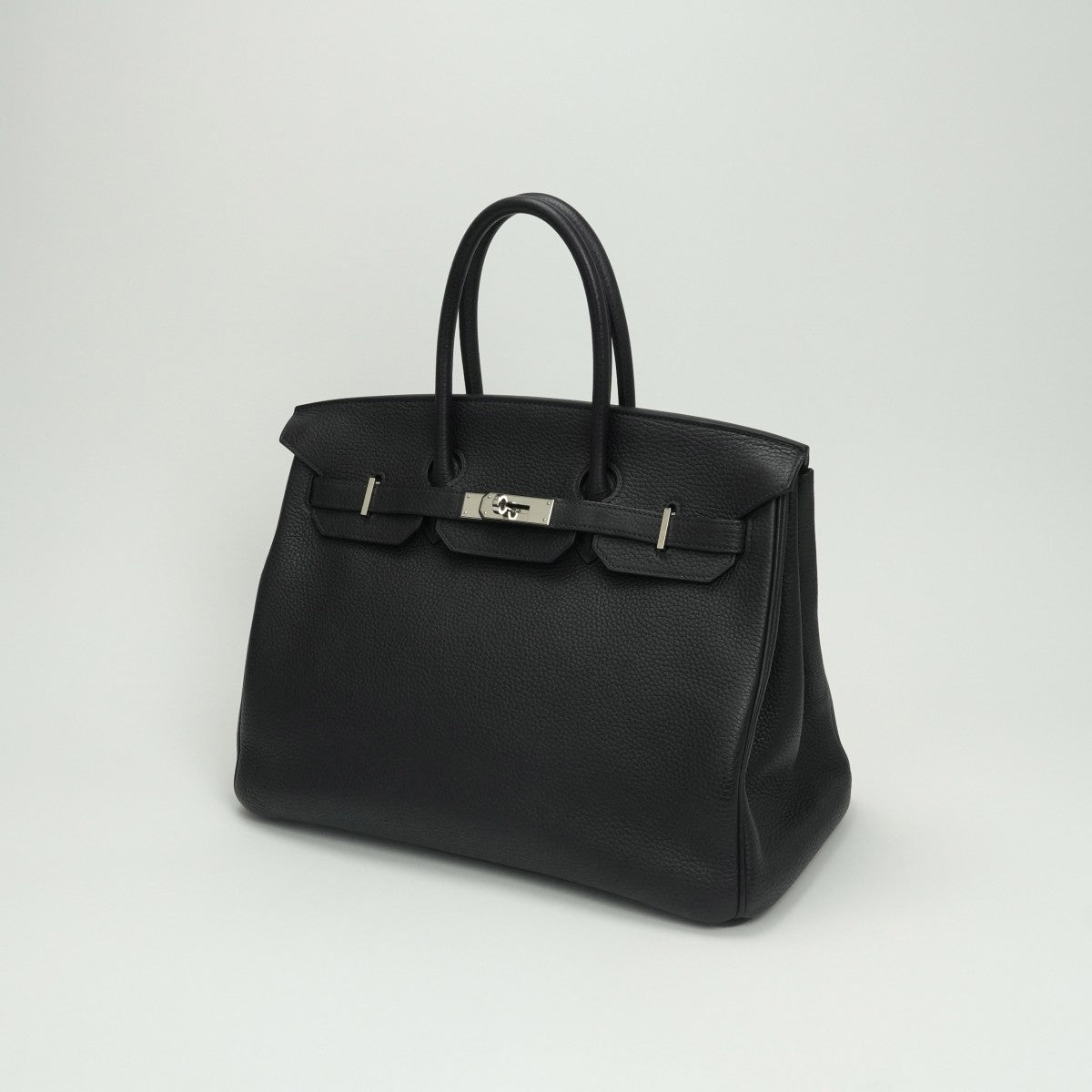 エルメス HERMES バーキン35 バーキン 35 バッグ トートバッグ トリヨンクレマンス プルノワール Prunoir ダークグレー　ブラック系 シルバー金具