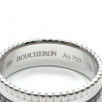 ブシュロン BOUCHERON キャトル ブラック リング スモール キャトルブラック キャトルリング QUATRE BLACK EDITION リング 指輪 750WG シルバー　ブラック リング キャトルリング　ホワイトゴールド