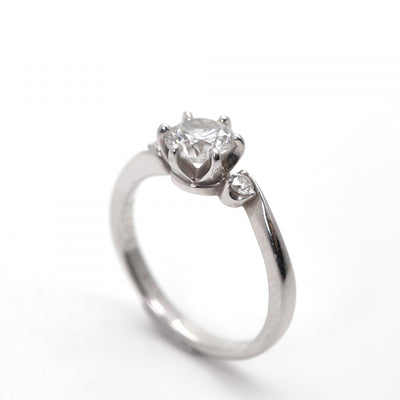 ブリリアンスプラス BRILLIANCE+ ダイヤモンド サイドストーン リング ダイヤモンド サイドストーン リング ミュゼット リング 指輪 Pt950 シルバー 婚約指輪 プラチナ ダイヤモンド