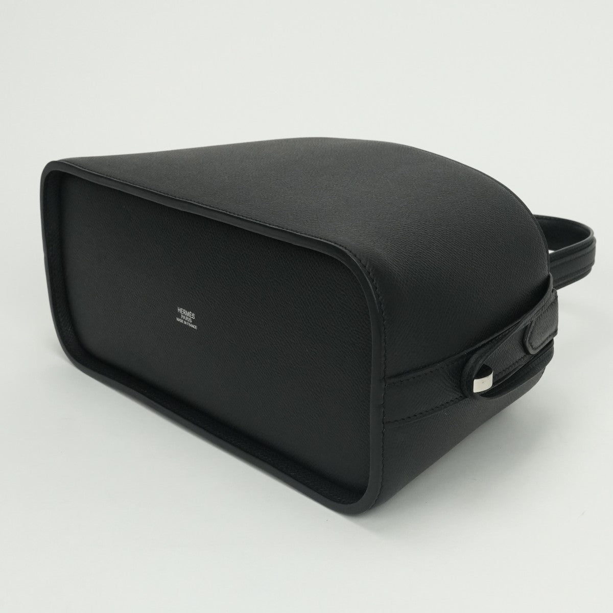 エルメス HERMES ドゥパリ ドゥ パリ バッグ トートバッグ エプソン ノワール Noir ブラック Black 黒 シルバー金具 ハンドバッグ