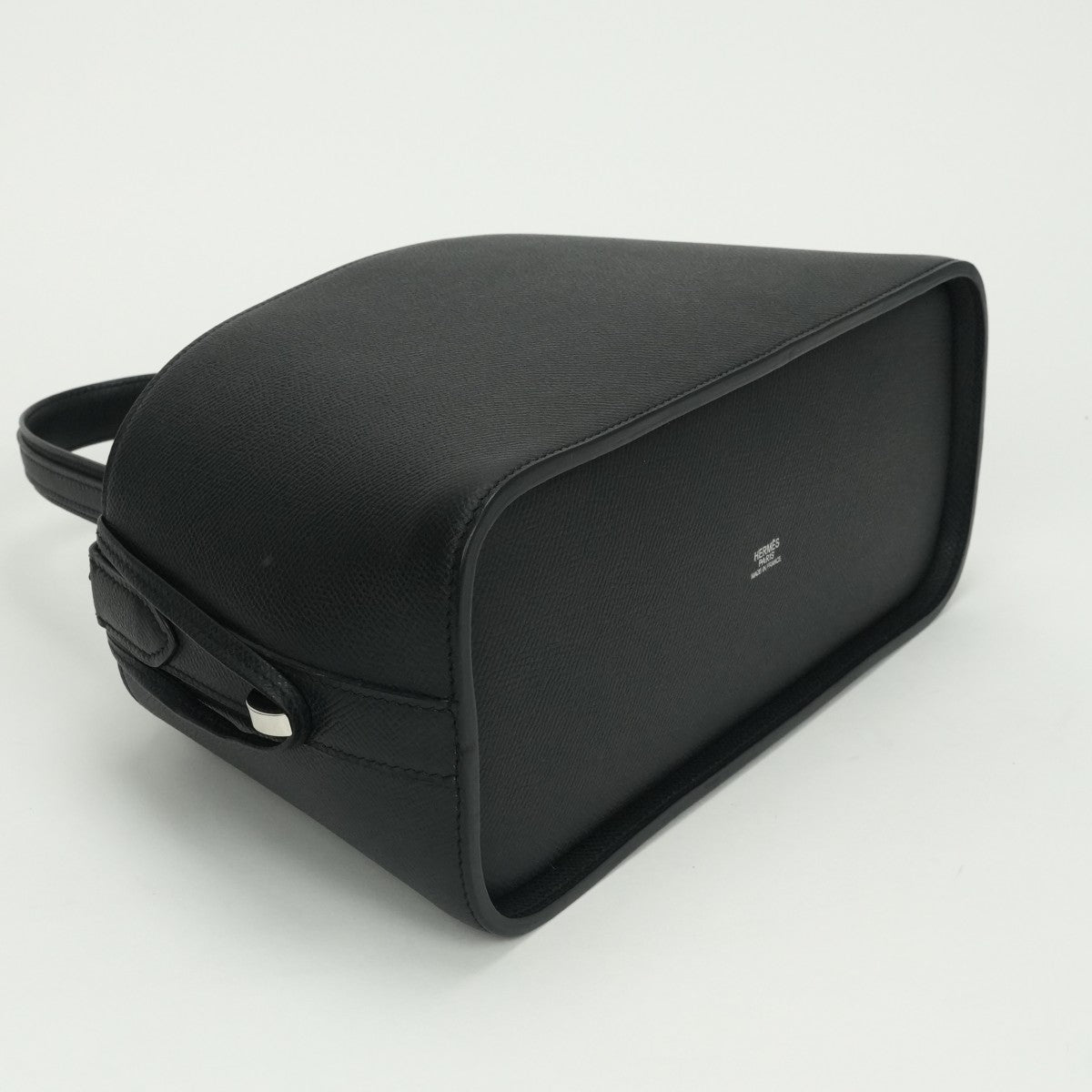 エルメス HERMES ドゥパリ ドゥ パリ バッグ トートバッグ エプソン ノワール Noir ブラック Black 黒 シルバー金具 ハンドバッグ