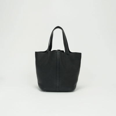 エルメス HERMES ピコタンロックMM ピコタンロック MM ピコタンロック22 バッグ トートバッグ トリヨンクレマンス ノワール　noir ブラック Black 黒 シルバー金具