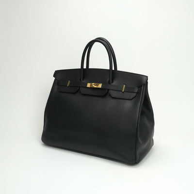 エルメス HERMES バーキン40 バーキン 40 バッグ トートバッグ アルデンヌ ノワール　noir ブラック Black 黒 ゴールド金具 ハンドバッグ