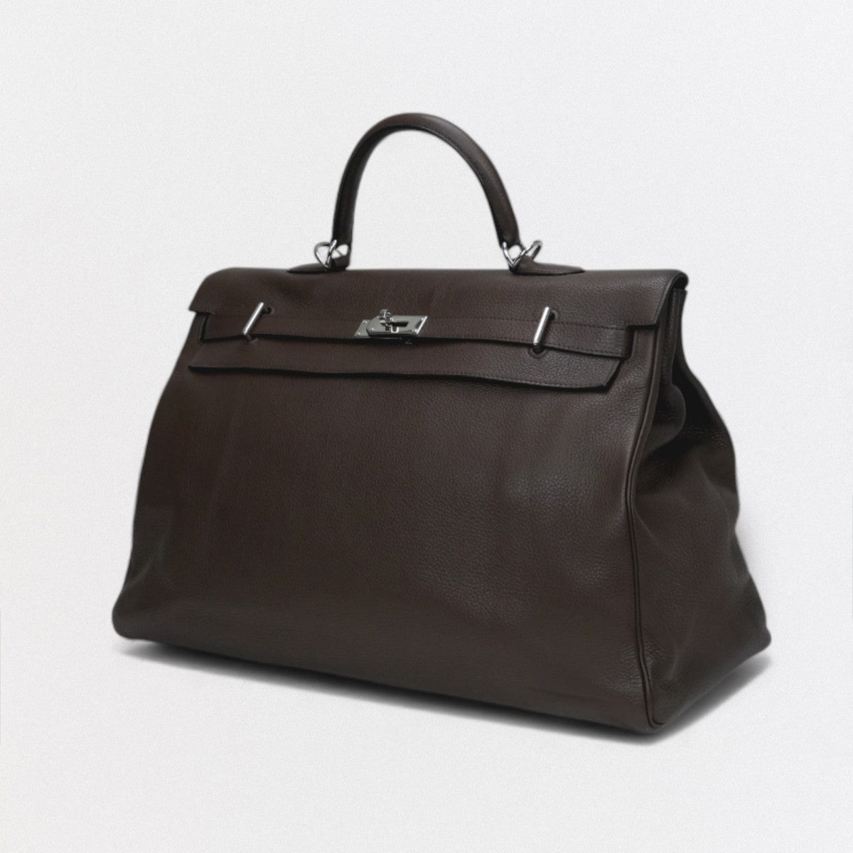 エルメス HERMES ケリー50 ケリー 50 バッグ トートバッグ ショルダーバッグ トゴ ブラウン Brown 茶 シルバー金具 ハンドバッグ V字金具 内縫い