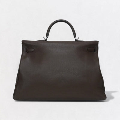 エルメス HERMES ケリー50 ケリー 50 バッグ トートバッグ ショルダーバッグ トゴ ブラウン Brown 茶 シルバー金具 ハンドバッグ V字金具 内縫い