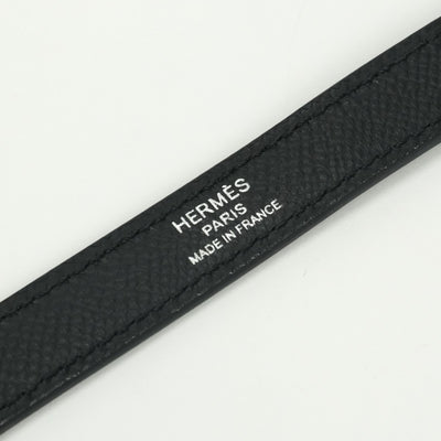 エルメス HERMES ショルダーストラップ その他 エプソン ノワール Noir ブラック Black 黒 シルバー金具 ヴォーエプソン