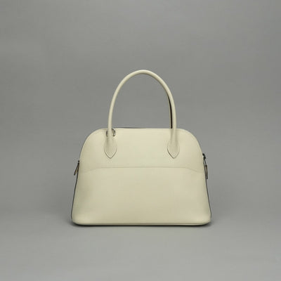 エルメス HERMES ボリード27 ボリード 27 バッグ トートバッグ ショルダーバッグ エプソン ナタ Nata ホワイト White アイボリー ivory 白 シルバー金具 ハンドバッグ 2way
