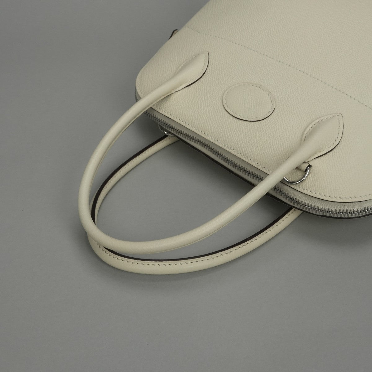 エルメス HERMES ボリード27 ボリード 27 バッグ トートバッグ ショルダーバッグ エプソン ナタ Nata ホワイト White アイボリー ivory 白 シルバー金具 ハンドバッグ 2way