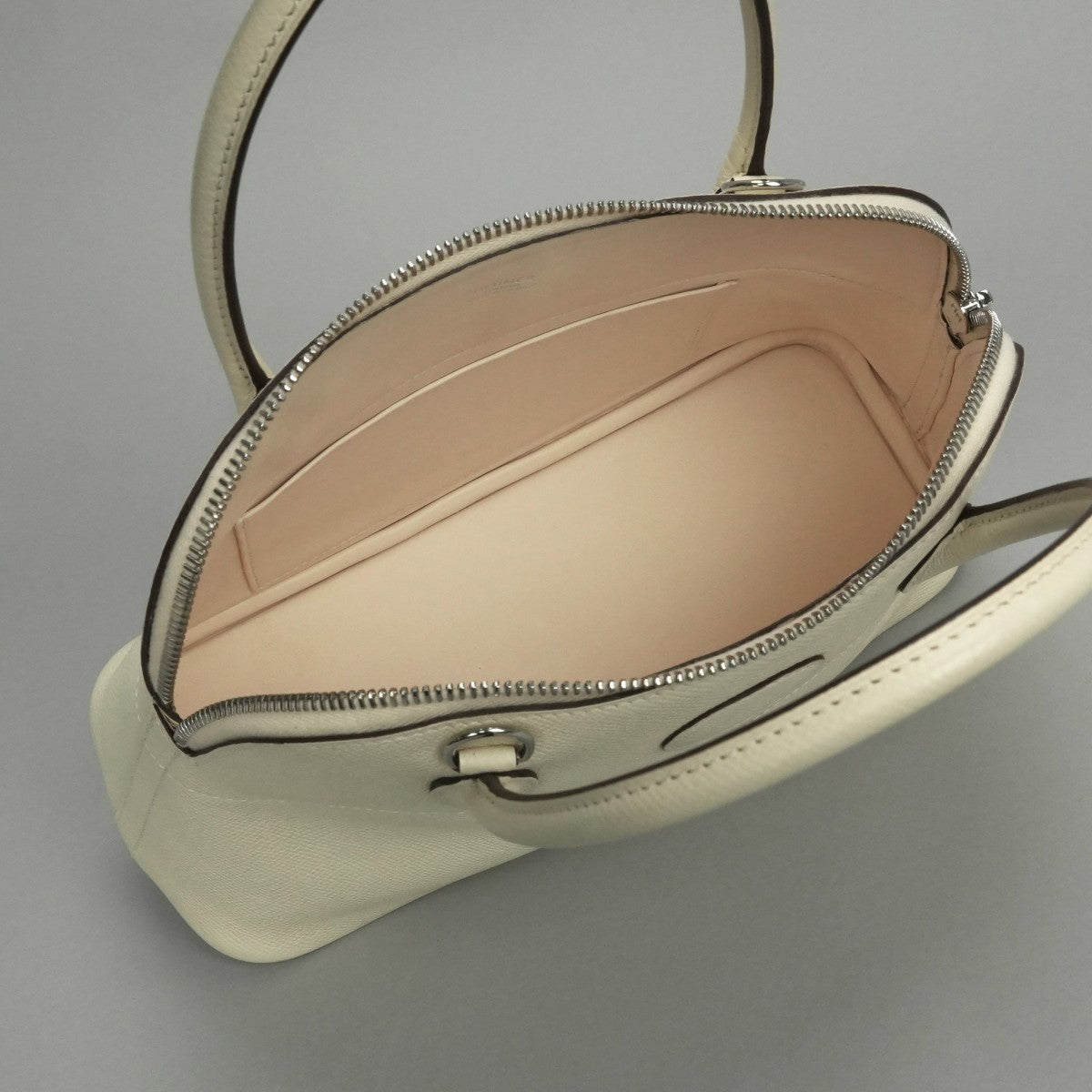 エルメス HERMES ボリード27 ボリード 27 バッグ トートバッグ ショルダーバッグ エプソン ナタ Nata ホワイト White アイボリー ivory 白 シルバー金具 ハンドバッグ 2way