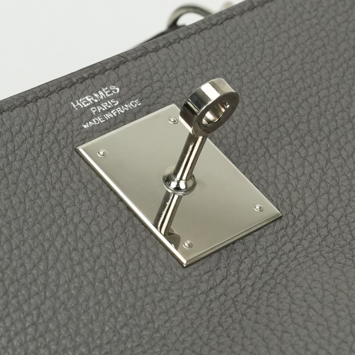 エルメス HERMES ケリー28 ケリー 28 バッグ トートバッグ ショルダーバッグ トゴ エタン Etain グレー Gray シルバー金具 ハンドバッグ V字金具 2Way