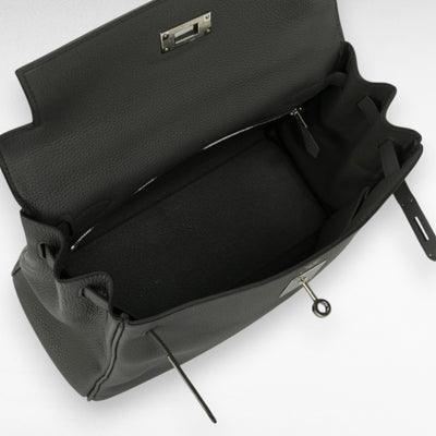 エルメス HERMES ケリー28 ケリー 28 バッグ トートバッグ ショルダーバッグ トゴ エタン Etain グレー Gray シルバー金具 ハンドバッグ V字金具 2Way