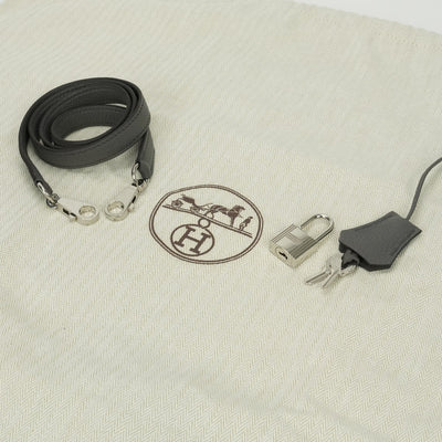 エルメス HERMES ケリー28 ケリー 28 バッグ トートバッグ ショルダーバッグ トゴ エタン Etain グレー Gray シルバー金具 ハンドバッグ V字金具 2Way