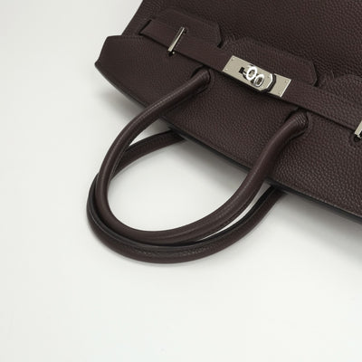 エルメス HERMES バーキン35 バーキン 35 バッグ トートバッグ トゴ ショコラ Chocolate ブラウン Brown 茶 濃茶 シルバー金具 ハンドバッグ