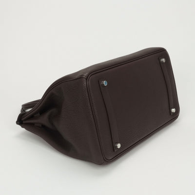 エルメス HERMES バーキン35 バーキン 35 バッグ トートバッグ トゴ ショコラ Chocolate ブラウン Brown 茶 濃茶 シルバー金具 ハンドバッグ