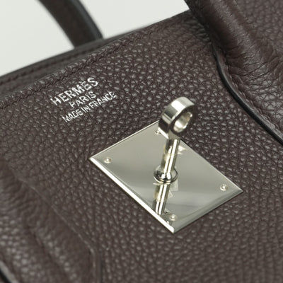 エルメス HERMES バーキン35 バーキン 35 バッグ トートバッグ トゴ ショコラ Chocolate ブラウン Brown 茶 濃茶 シルバー金具 ハンドバッグ