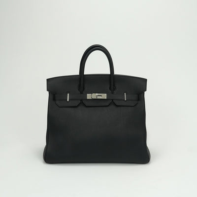 エルメス HERMES オータクロア32 オータクロア 32 バッグ トートバッグ トゴ ノワール Noir ブラック black 黒 シルバー金具 ハンドバッグ