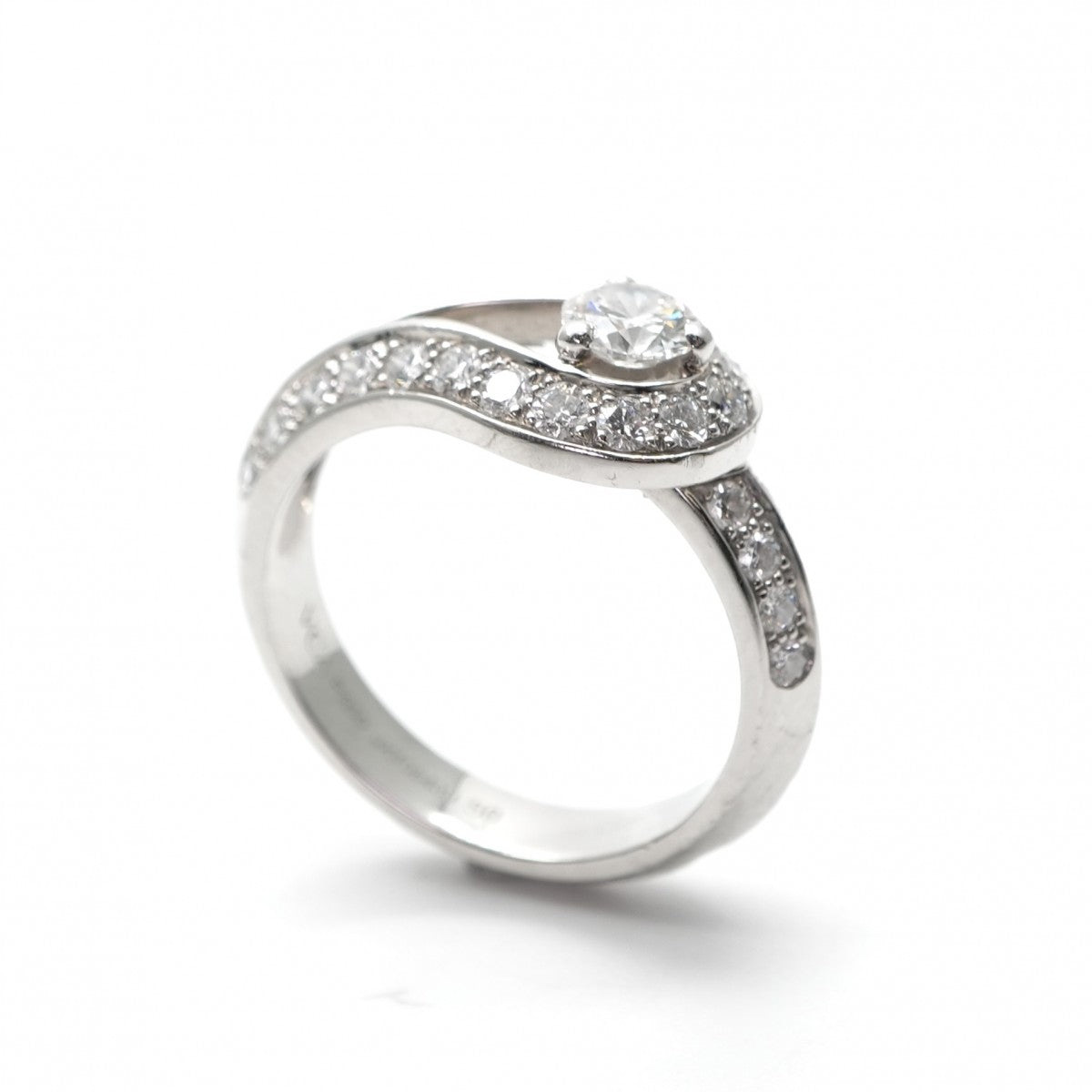 ヴァンクリーフ＆アーペル Van Cleef & Arpels クチュール クチュール リング 指輪 Pt950 シルバー ダイヤリング 婚約指輪 エンゲージリング プラチナ