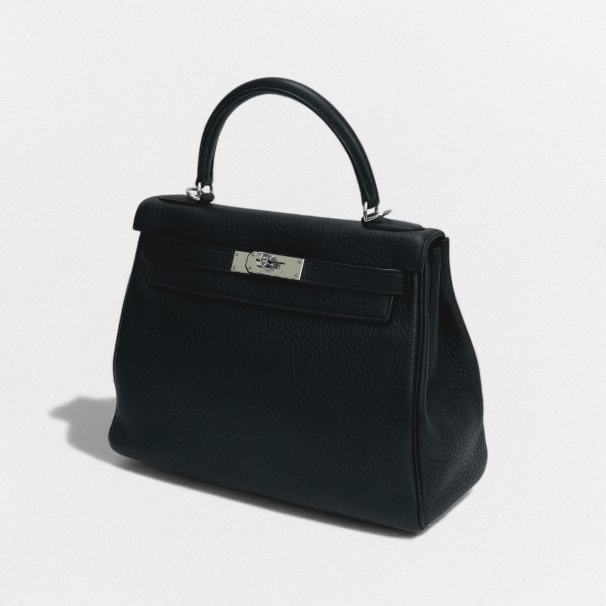 エルメス HERMES ケリー28 ケリー 28 バッグ トートバッグ ショルダーバッグ トゴ ノワール　noir ブラック Black 黒 シルバー金具 ハンドバッグ V字金具 2Way