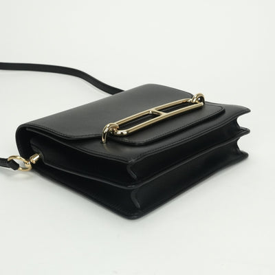 エルメス HERMES サックウロウリスミニ サックウロウリス ミニ バッグ ショルダーバッグ エバーカラー ノワール Noir ブルーインディゴ Blue Indigo ブラック Black ネイビー Navy 黒 紺 ゴールド金具