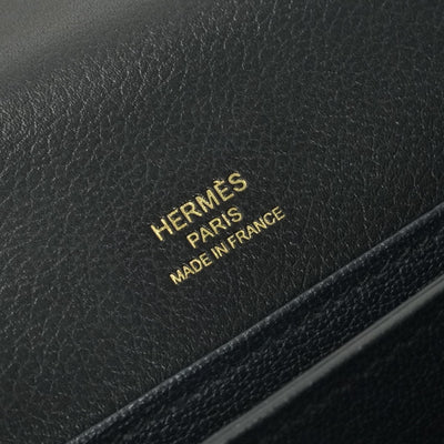エルメス HERMES サックウロウリスミニ サックウロウリス ミニ バッグ ショルダーバッグ エバーカラー ノワール Noir ブルーインディゴ Blue Indigo ブラック Black ネイビー Navy 黒 紺 ゴールド金具