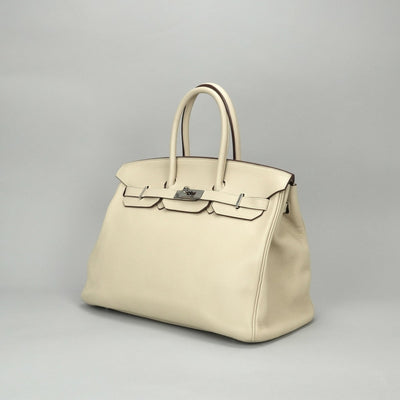 エルメス HERMES バーキン35 バーキン 35 バッグ トートバッグ トリヨンクレマンス パルシュマン Parchemin ベージュ系 beige シルバー金具