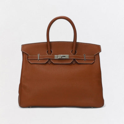 エルメス HERMES バーキン35 バーキン 35 バッグ トートバッグ トゴ ゴールド Gold ブラウン Brown 茶 シルバー金具 ハンドバッグ スターマーク ☆刻印