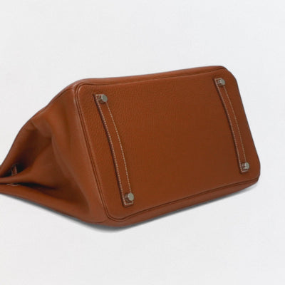 エルメス HERMES バーキン35 バーキン 35 バッグ トートバッグ トゴ ゴールド Gold ブラウン Brown 茶 シルバー金具 ハンドバッグ スターマーク ☆刻印