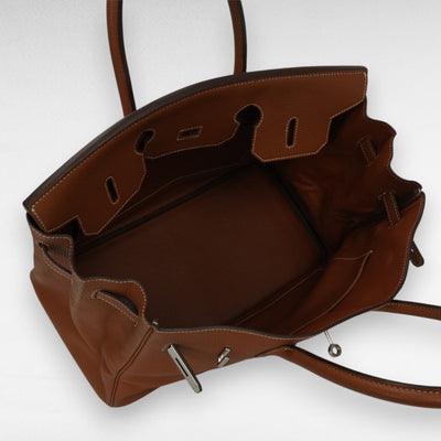 エルメス HERMES バーキン35 バーキン 35 バッグ トートバッグ トゴ ゴールド Gold ブラウン Brown 茶 シルバー金具 ハンドバッグ スターマーク ☆刻印