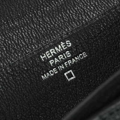 エルメス HERMES ベアンスフレ ベアン スフレ 財布 長財布 ロングウォレット アリゲーターマット クロコダイル ノワール　noir ブラック Black 黒 シルバー金具