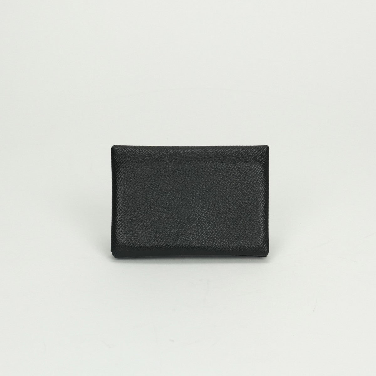 エルメス HERMES カルヴィデュオ カルヴィ デュオ 財布 コインケース 小銭入れ エプソン ノワール Noir ブラック black 黒 シルバー金具 カードケース 名刺入れ ヴォーエプソン