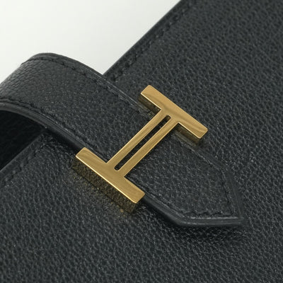 エルメス HERMES ベアンスフレ ベアン スフレ 財布 長財布 ロングウォレット シェーブル ノワール Noir ブラック black 黒 ゴールド金具 シェブルミゾル