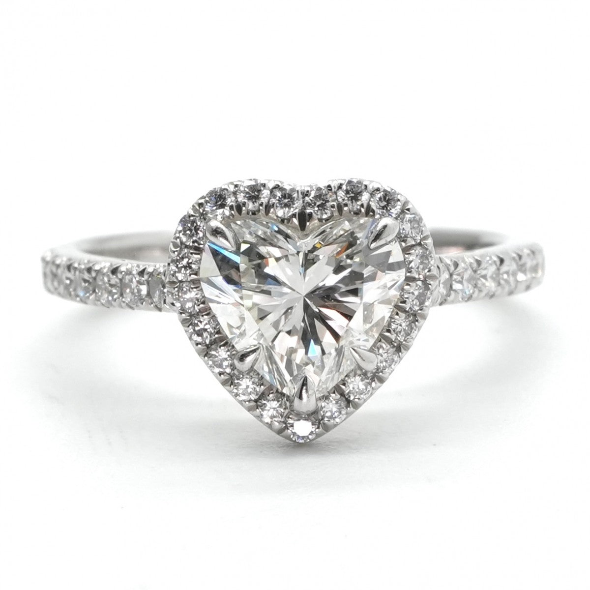 ティファニー TIFFANY&Co. ハートシェイプ エンゲージメント リング ハートシェイプ エンゲージメント リング ティファニー ソレスト リング 指輪 Pt950 シルバー ダイヤリング 婚約指輪 エンゲージリング プラチナ