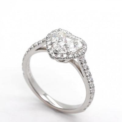 ティファニー TIFFANY&Co. ハートシェイプ エンゲージメント リング ハートシェイプ エンゲージメント リング ティファニー ソレスト リング 指輪 Pt950 シルバー ダイヤリング 婚約指輪 エンゲージリング プラチナ