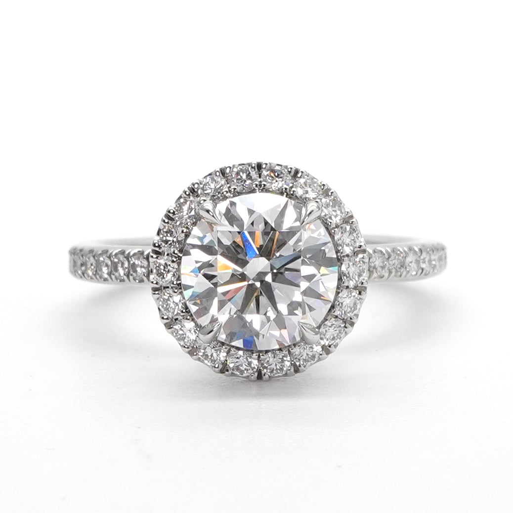 ハリーウィンストン HARRY WINSTON ラウンドカット・マイクロパヴェ・リング ラウンドカット・マイクロパヴェ・リング The One by Harry Winston リング 指輪 Pt950 シルバー ダイヤリング 婚約指輪 エンゲージリング プラチナ