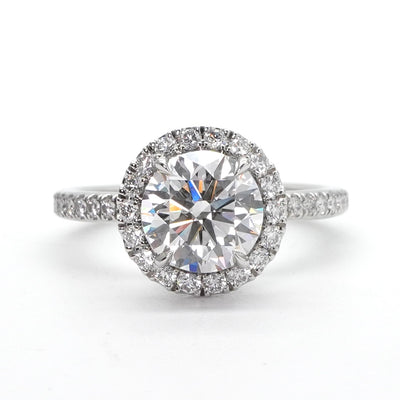 ハリーウィンストン HARRY WINSTON ラウンドカット・マイクロパヴェ・リング ラウンドカット・マイクロパヴェ・リング The One by Harry Winston リング 指輪 Pt950 シルバー ダイヤリング 婚約指輪 エンゲージリング プラチナ