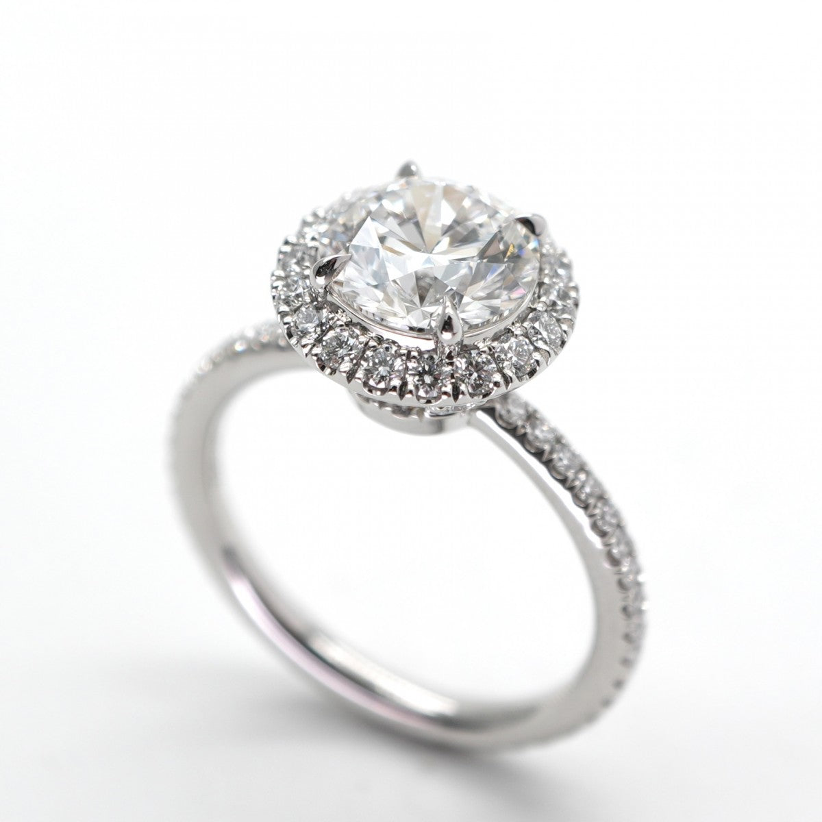 ハリーウィンストン HARRY WINSTON ラウンドカット・マイクロパヴェ・リング ラウンドカット・マイクロパヴェ・リング The One by Harry Winston リング 指輪 Pt950 シルバー ダイヤリング 婚約指輪 エンゲージリング プラチナ