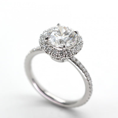 ハリーウィンストン HARRY WINSTON ラウンドカット・マイクロパヴェ・リング ラウンドカット・マイクロパヴェ・リング The One by Harry Winston リング 指輪 Pt950 シルバー ダイヤリング 婚約指輪 エンゲージリング プラチナ