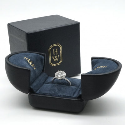 ハリーウィンストン HARRY WINSTON ラウンドカット・マイクロパヴェ・リング ラウンドカット・マイクロパヴェ・リング The One by Harry Winston リング 指輪 Pt950 シルバー ダイヤリング 婚約指輪 エンゲージリング プラチナ