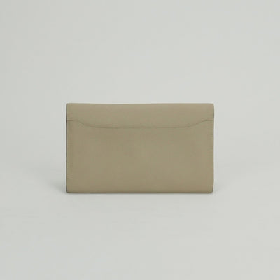 エルメス HERMES コンスタンスロング ヴェルソ コンスタンス ロング 財布 長財布 ロングウォレット エプソン トレンチ Trench ナチュラルサブレ Naturalsable ベージュ beige ゴールド金具 ヴォーエプソン バイカラー