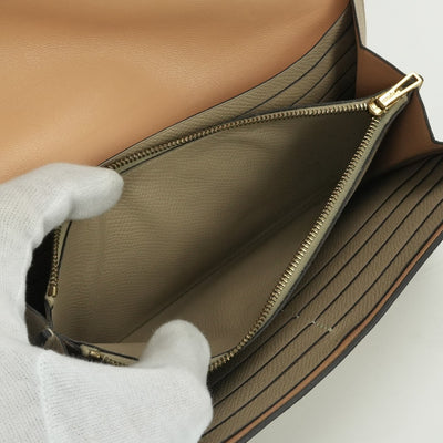 エルメス HERMES コンスタンスロング ヴェルソ コンスタンス ロング 財布 長財布 ロングウォレット エプソン トレンチ Trench ナチュラルサブレ Naturalsable ベージュ beige ゴールド金具 ヴォーエプソン バイカラー