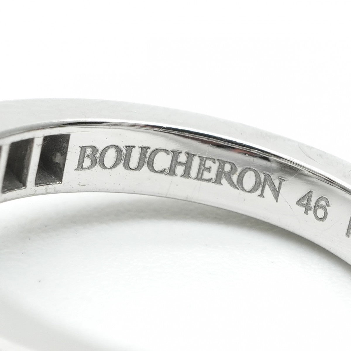 ブシュロン BOUCHERON ソリテール リング ソリテール リング ピヴォワンヌ リング 指輪 750WG シルバー ダイヤモンド リング 婚約指輪 プラチナ