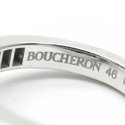 ブシュロン BOUCHERON ソリテール リング ソリテール リング ピヴォワンヌ リング 指輪 750WG シルバー ダイヤモンド リング 婚約指輪 プラチナ